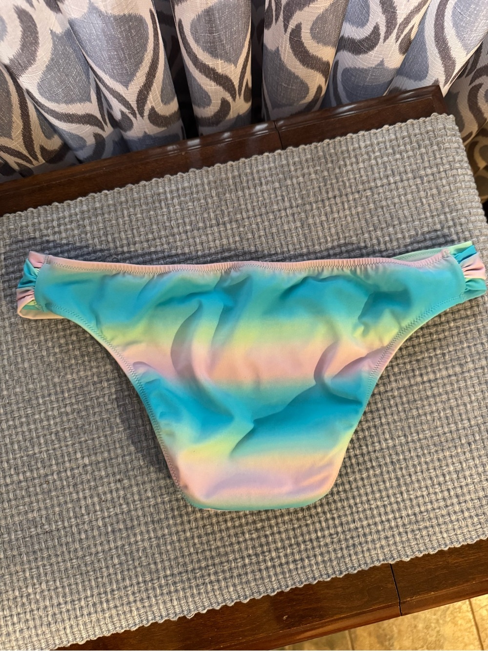 Victoria's Secret Pastel Ombre Bikini Bottoms - Mint, Aqua & Pink - Picture 7 of 7